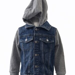 Toddler Boys Denim Jacket with Hood Size 5T